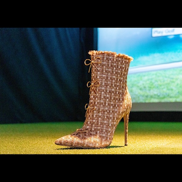 Tweed winter ankle boots - Picture 1 of 1